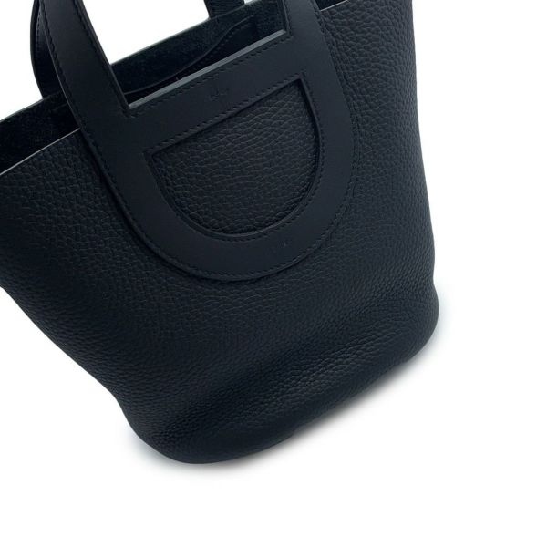 エルメス トートバッグ インザループ 18 ブラック/ゴールド金具 トリヨンクレマンス/スイフト W刻印 黒