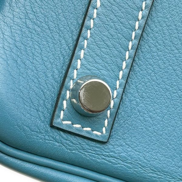 エルメス バーキン30 ブルージーン/シルバー金具 スイフト □L刻印 HERMES Birkin ハンドバッグ
