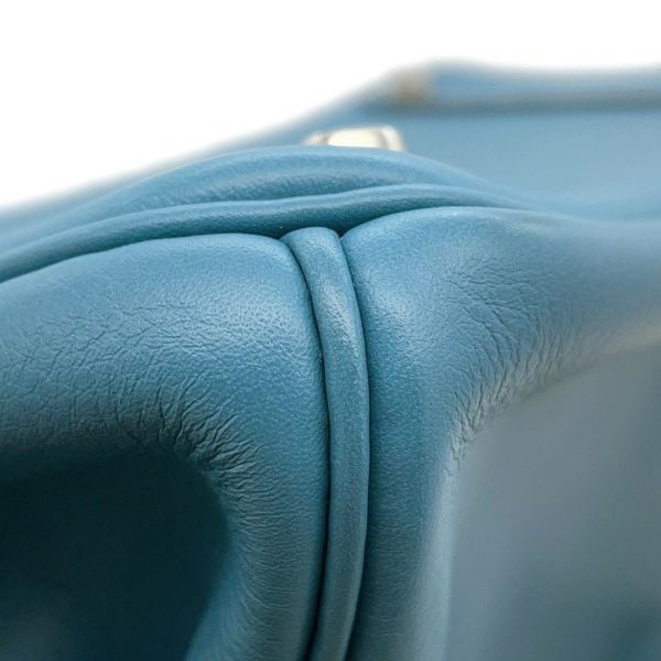 エルメス バーキン30 ブルージーン/シルバー金具 スイフト □L刻印 HERMES Birkin ハンドバッグ