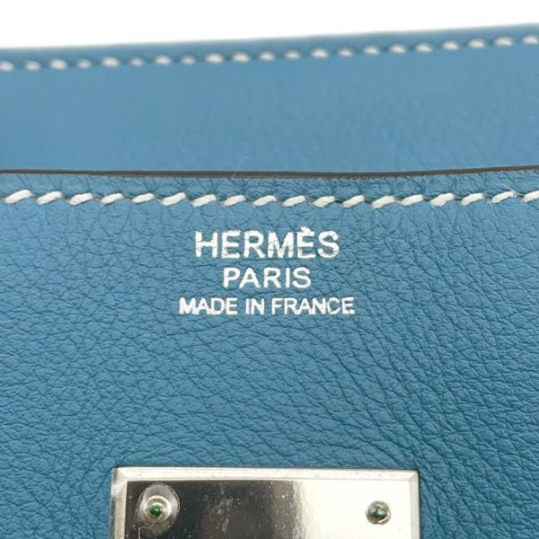 エルメス バーキン30 ブルージーン/シルバー金具 スイフト □L刻印 HERMES Birkin ハンドバッグ