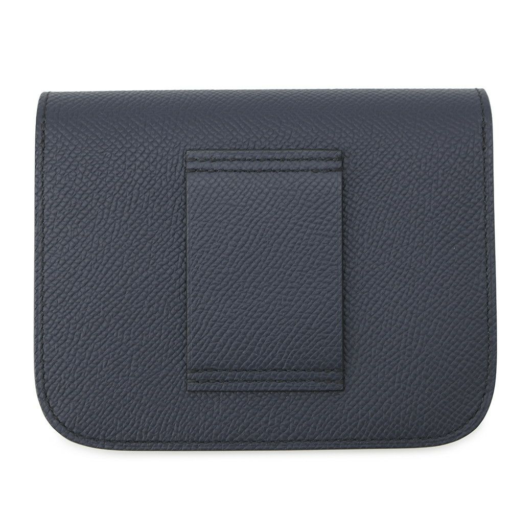 エルメス 財布 コンスタンス スリム ブルーインディゴ/シルバー金具/ラッカー金具 エプソン B刻印 HERMES 財布