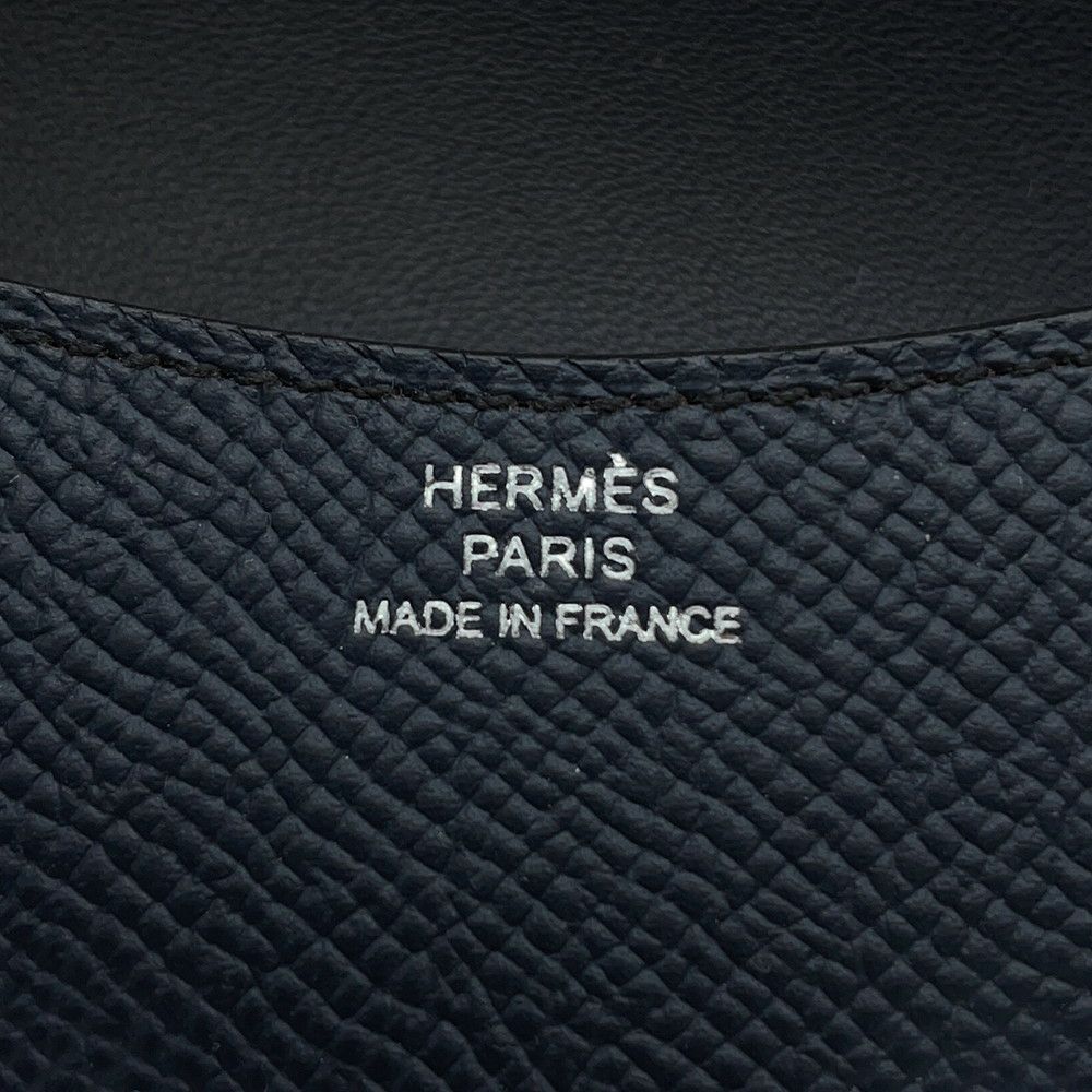 エルメス 財布 コンスタンス スリム ブルーインディゴ/シルバー金具/ラッカー金具 エプソン B刻印 HERMES 財布