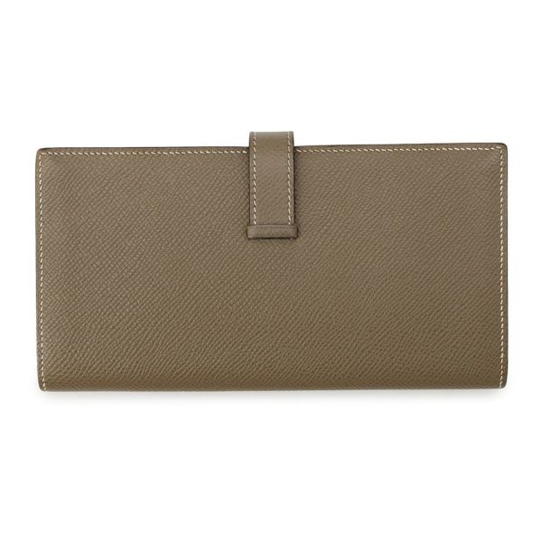 エルメス 長財布 ベアンスフレ エトゥープ/シルバー金具 エプソン A刻印 HERMES 財布