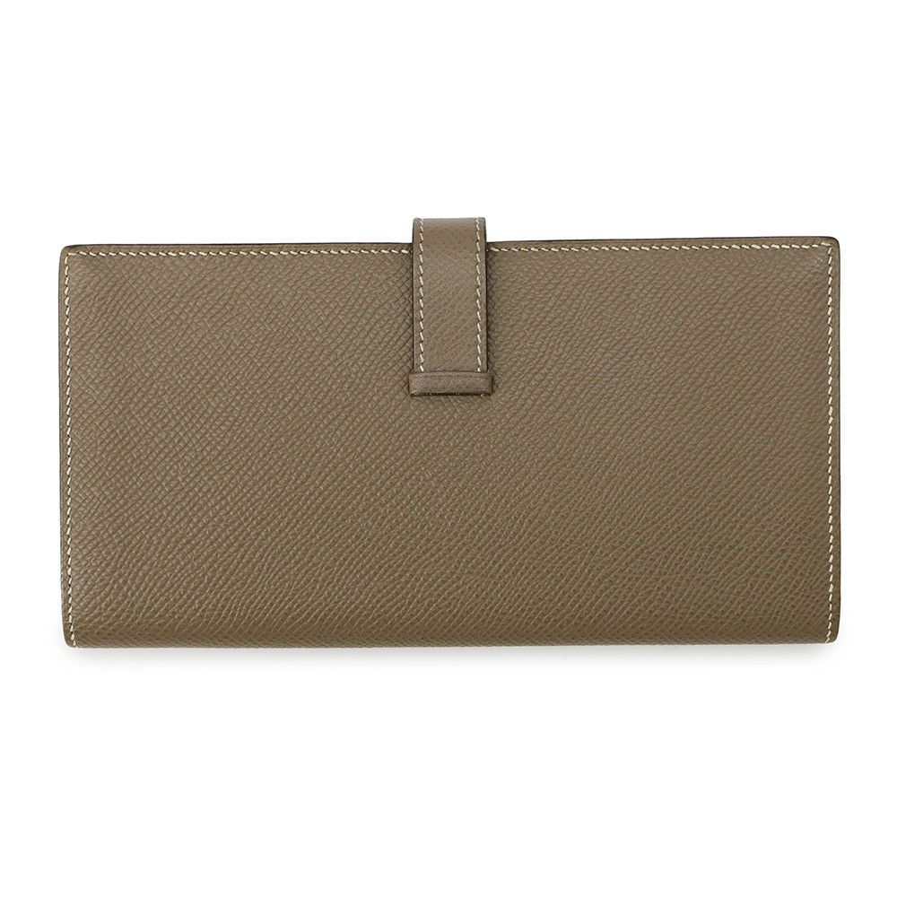 エルメス 長財布 ベアンスフレ エトゥープ/シルバー金具 エプソン A刻印 HERMES 財布
