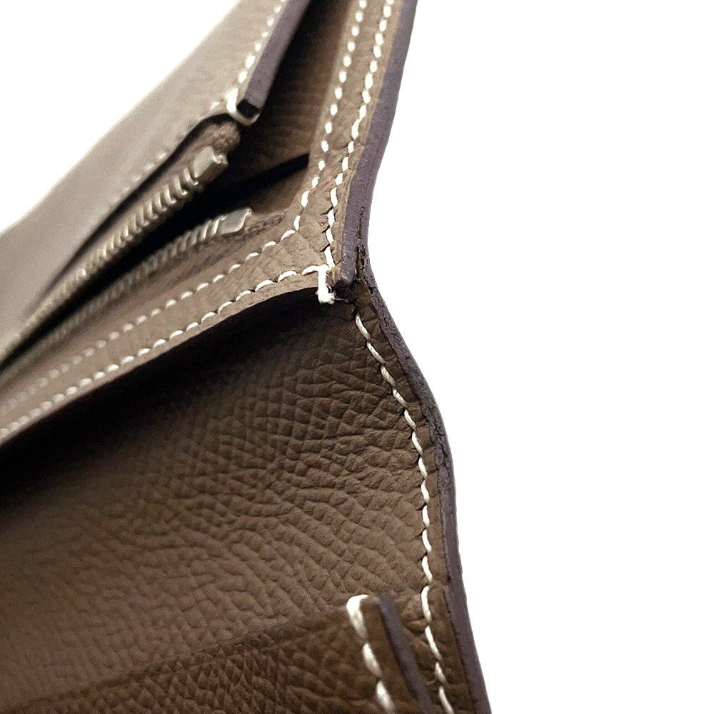 エルメス 長財布 ベアンスフレ エトゥープ/シルバー金具 エプソン A刻印 HERMES 財布