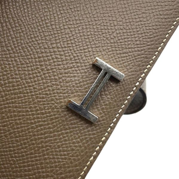 エルメス 長財布 ベアンスフレ エトゥープ/シルバー金具 エプソン A刻印 HERMES 財布