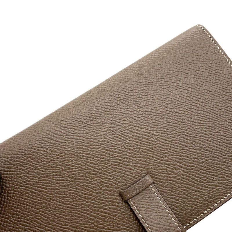 エルメス 長財布 ベアンスフレ エトゥープ/シルバー金具 エプソン A刻印 HERMES 財布