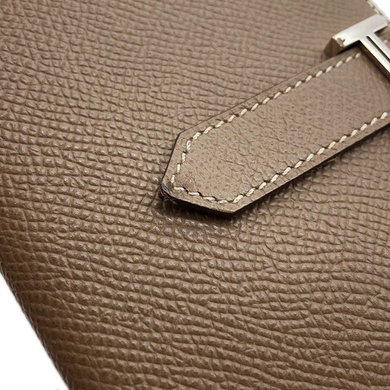 エルメス 長財布 ベアンスフレ エトゥープ/シルバー金具 エプソン A刻印 HERMES 財布
