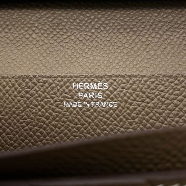 エルメス 長財布 ベアンスフレ エトゥープ/シルバー金具 エプソン A刻印 HERMES 財布