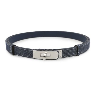 エルメス ケリーベルト エトゥープ/ピンクゴールド金具 ヴォー