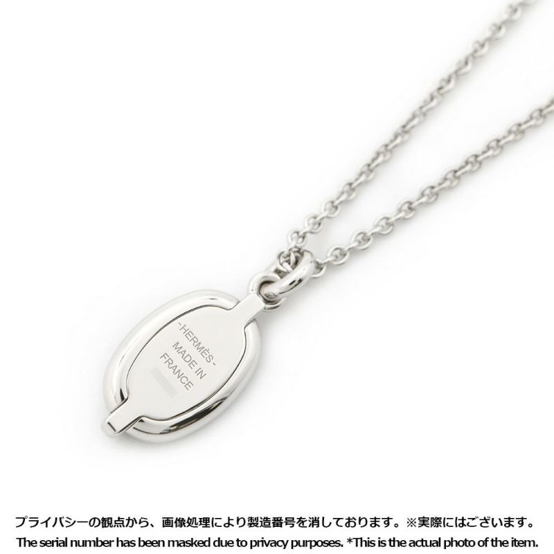 エルメス ネックレス ペンダント ミニ・マイヨン PM HERMES アクセサリー 黒