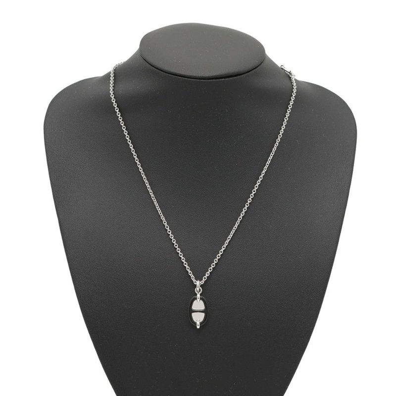 エルメス ネックレス ペンダント ミニ・マイヨン PM HERMES アクセサリー 黒