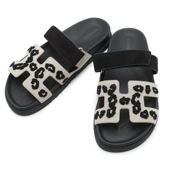 エルメス サンダル シプレ シェーブル シェーヴル・ヴェロア・テュフテ レディースサイズ38 HERMES 靴