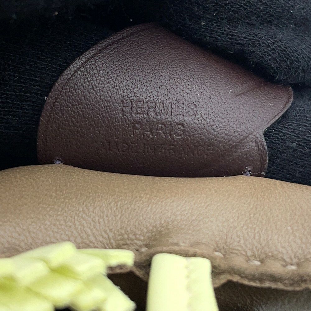 エルメス バッグチャーム ロデオPM ペガサス エトゥープ/ジョーヌミルトン/ルージュセリエ ラムスキン W刻印