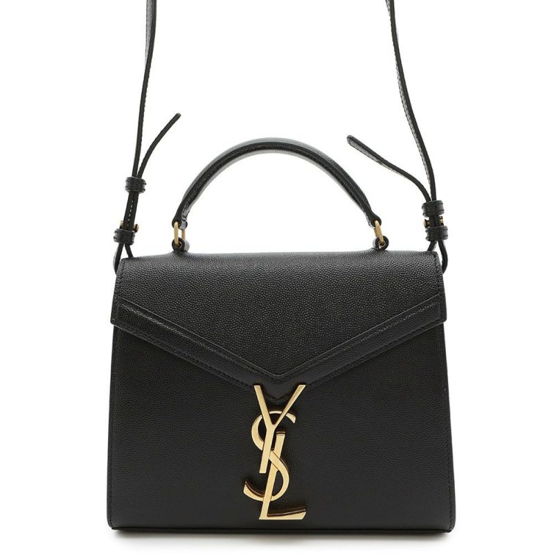 サンローランパリ ハンドバッグ カサンドラ トップハンドル レザー 623930 2wayショルダーバッグ 黒