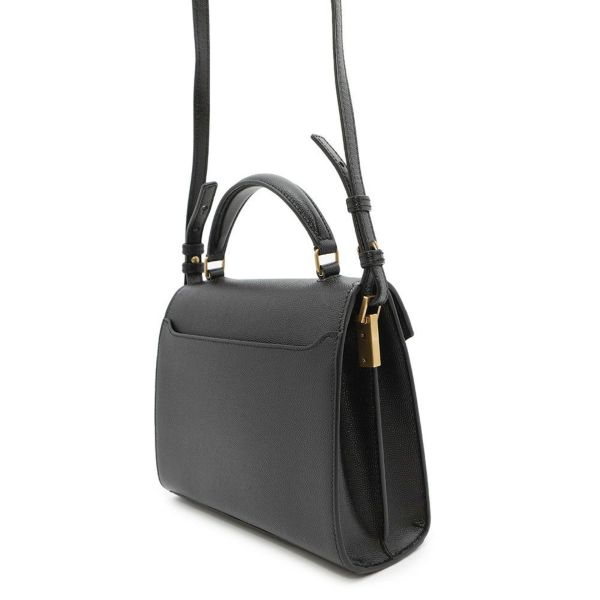 サンローランパリ ハンドバッグ カサンドラ トップハンドル レザー 623930 2wayショルダーバッグ 黒