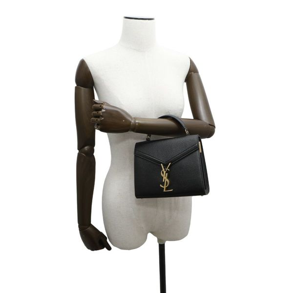 サンローランパリ ハンドバッグ カサンドラ トップハンドル レザー 623930 2wayショルダーバッグ 黒