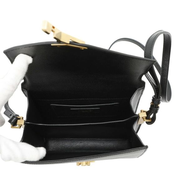 サンローランパリ ハンドバッグ カサンドラ トップハンドル レザー 623930 2wayショルダーバッグ 黒