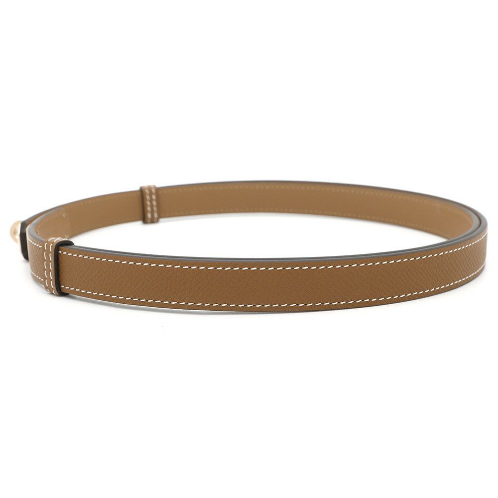 エルメス ケリーベルト18 ゴールド/ピンクゴールド金具 エプソン K刻印 HERMES べルト