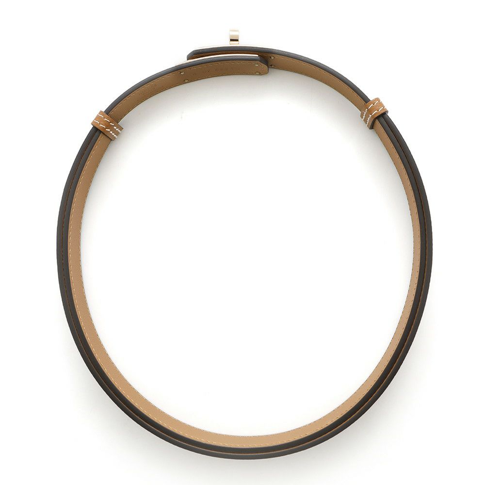 エルメス ケリーベルト18 ゴールド/ピンクゴールド金具 エプソン K刻印 HERMES べルト