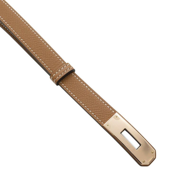 エルメス ケリーベルト18 ゴールド/ピンクゴールド金具 エプソン K刻印 HERMES べルト