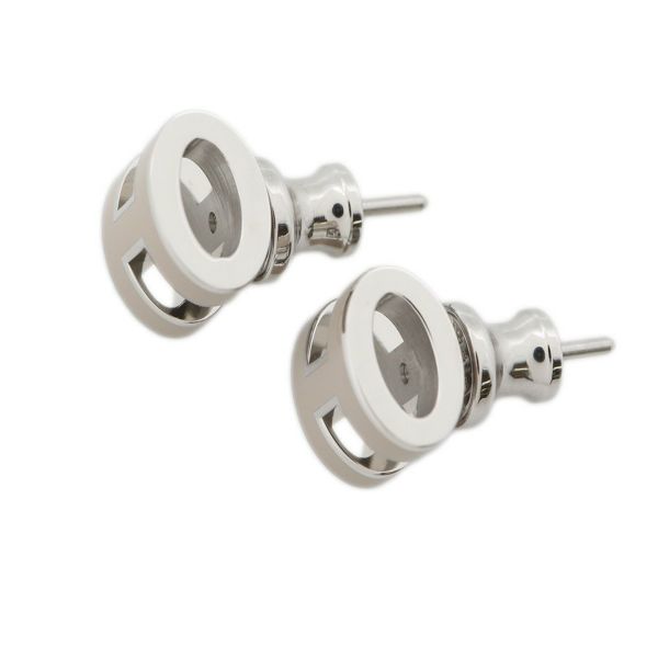 エルメス ピアス ミニ・ポップアッシュ マロングラッセ/シルバー金具 Hモチーフ HERMES Pop H ポップH