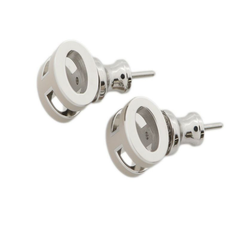 エルメス ピアス ミニ・ポップアッシュ マロングラッセ/シルバー金具 Hモチーフ HERMES Pop H ポップH