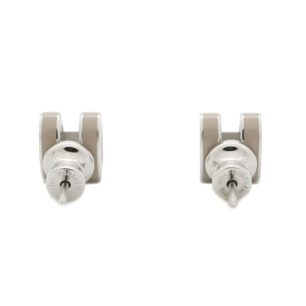 エルメス ピアス ミニ・ポップアッシュ マロングラッセ/シルバー金具 Hモチーフ HERMES Pop H ポップH