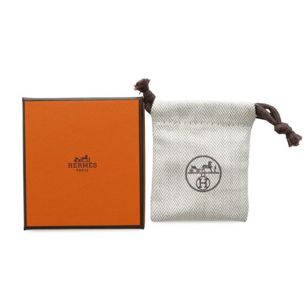 HERMES エルメス ピアス 正規ラッピング 新品 mini Pop H マロン