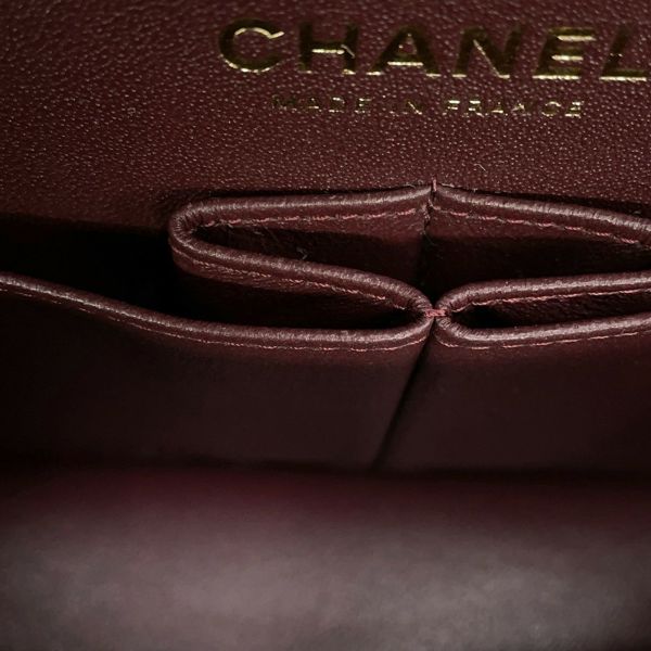 シャネル チェーンショルダーバッグ マトラッセ23 ココマーク ダブルチェーン キャビアスキン A01113 CHANEL 黒