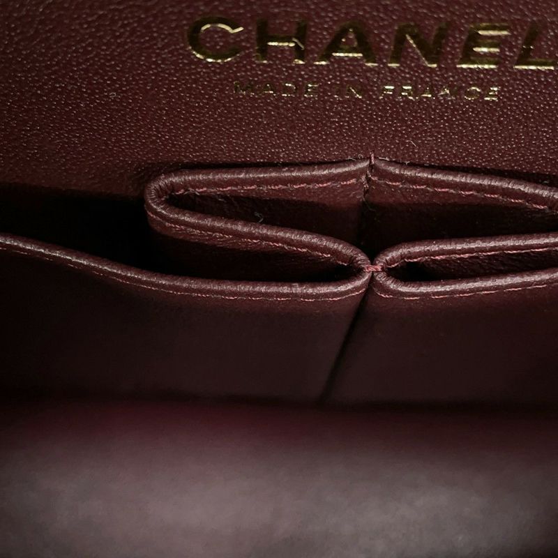 シャネル チェーンショルダーバッグ マトラッセ23 ココマーク ダブルチェーン キャビアスキン A01113 CHANEL 黒