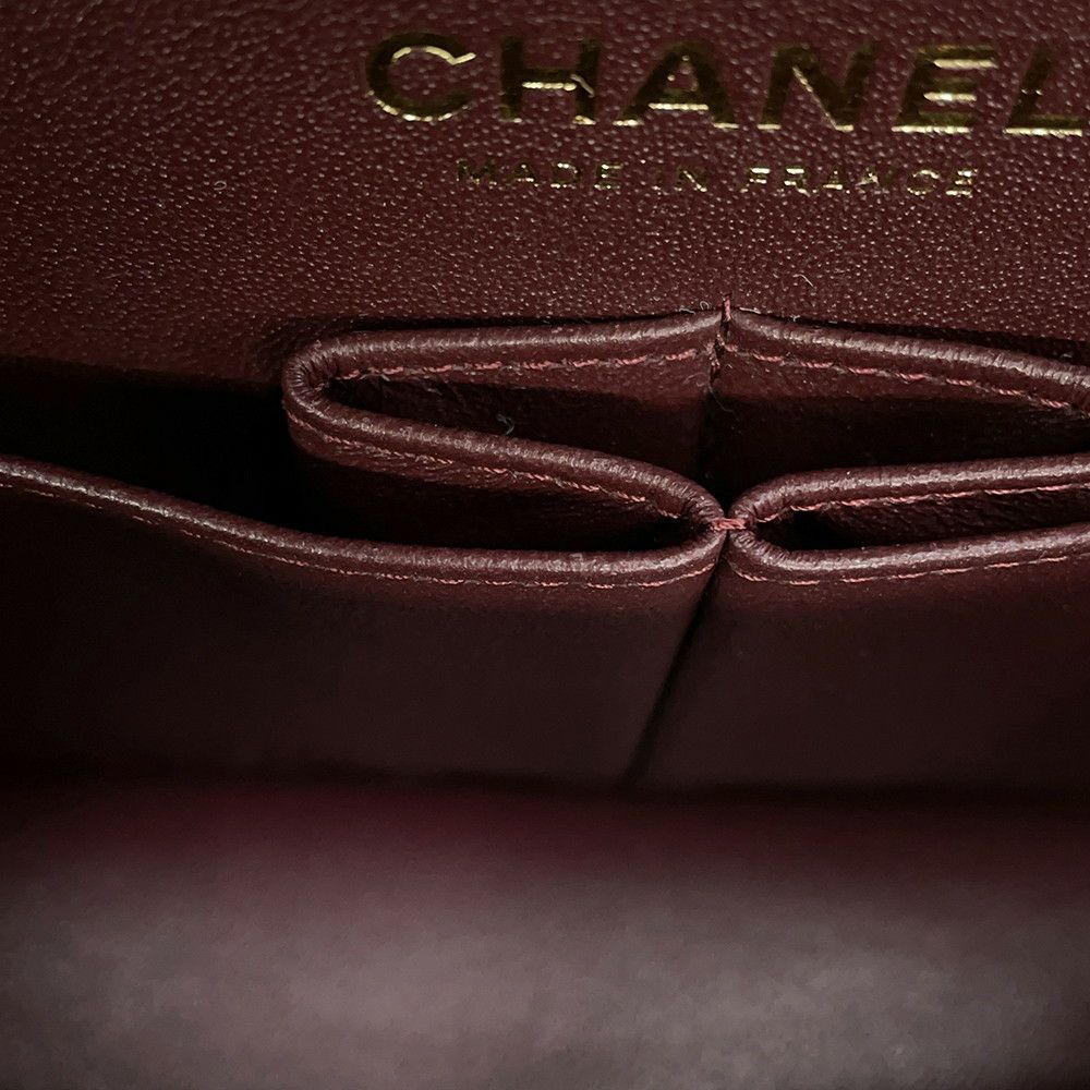 シャネル チェーンショルダーバッグ マトラッセ23 ココマーク ダブルチェーン キャビアスキン A01113 CHANEL 黒