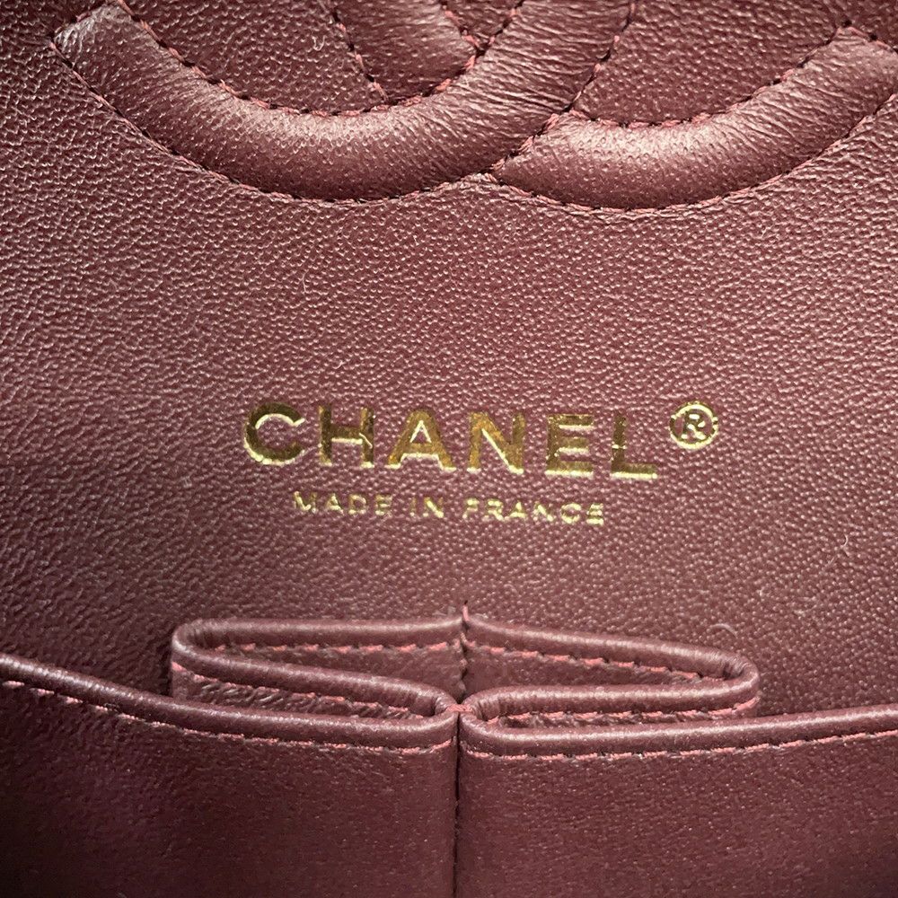 シャネル チェーンショルダーバッグ マトラッセ23 ココマーク ダブルチェーン キャビアスキン A01113 CHANEL 黒