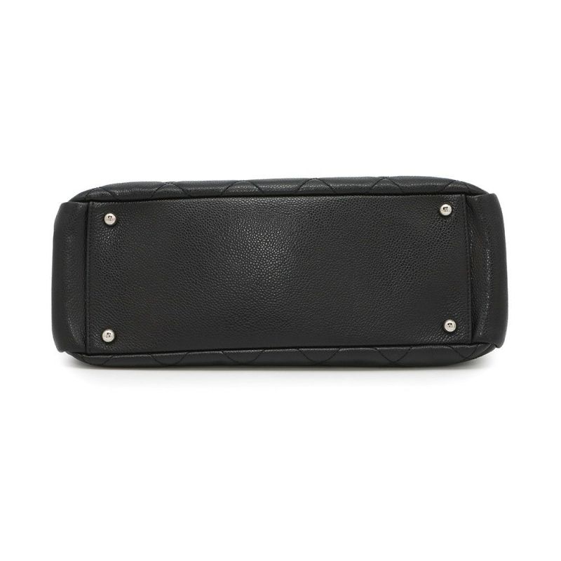 シャネル トートバッグ マトラッセ ココマーク ダブルチェーン キャビアスキン A67294 CHANEL ショルダーバッグ 黒