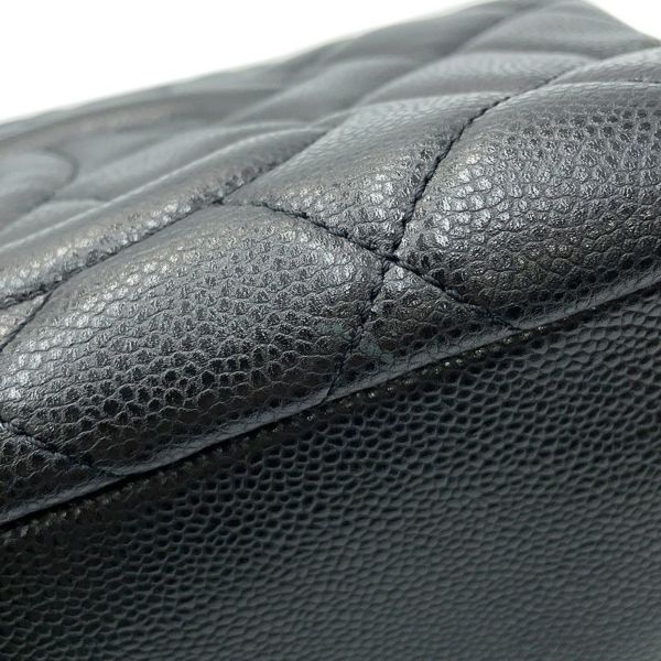 シャネル トートバッグ マトラッセ ココマーク ダブルチェーン キャビアスキン A67294 CHANEL ショルダーバッグ 黒