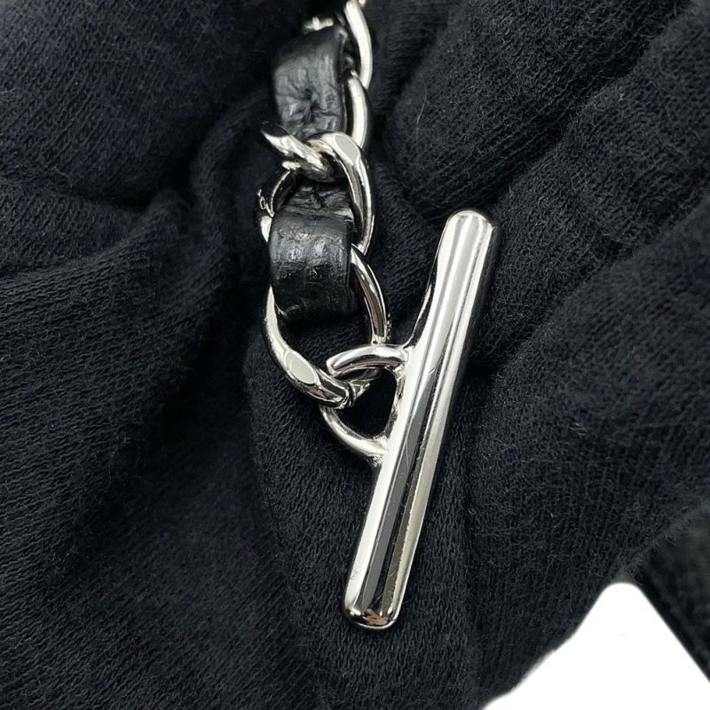 シャネル トートバッグ マトラッセ ココマーク ダブルチェーン キャビアスキン A67294 CHANEL ショルダーバッグ 黒