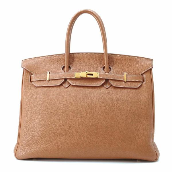 エルメス バーキン35 ゴールド/ゴールド金具 トゴ □J刻印 HERMES Birkin ハンドバッグ