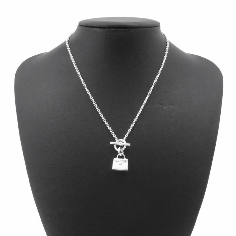 エルメス ネックレス アミュレット ケリー SV925シルバー HERMES ジュエリー ペンダント