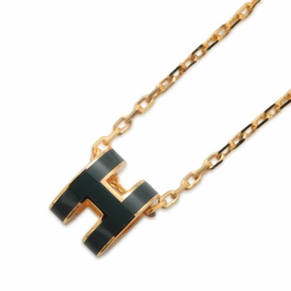 エルメス ネックレス ミニ・ポップアッシュ ヴェールシプレ/ゴールド金具 HERMES アクセサリー