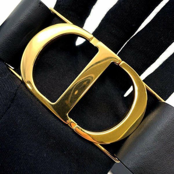 クリスチャン・ディオール ベルト 30 MONTAIGNE モンテーニュ サイズ75 Christian Dior 黒