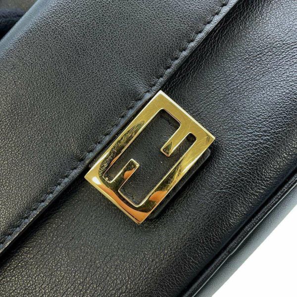 フェンディ ショルダーバッグ キャム FFロゴ レザー 8BS042 FENDI バッグ カメラバッグ 黒