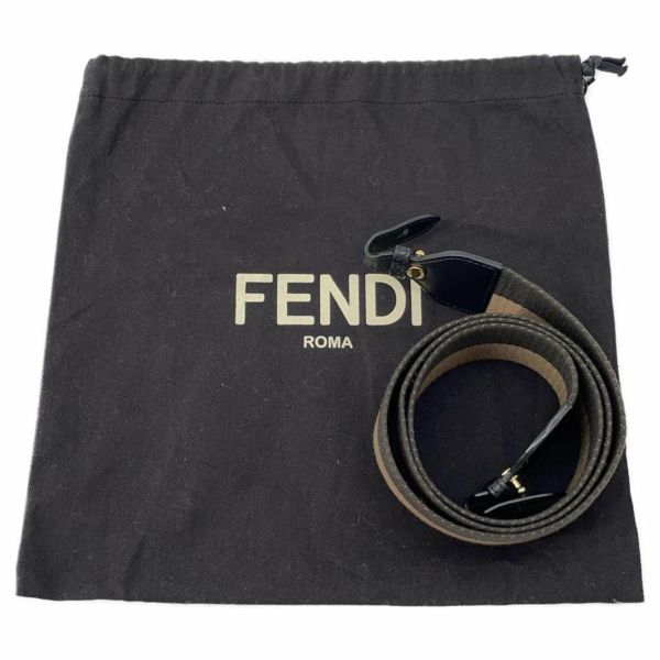 フェンディ ショルダーバッグ キャム FFロゴ レザー 8BS042 FENDI バッグ カメラバッグ 黒