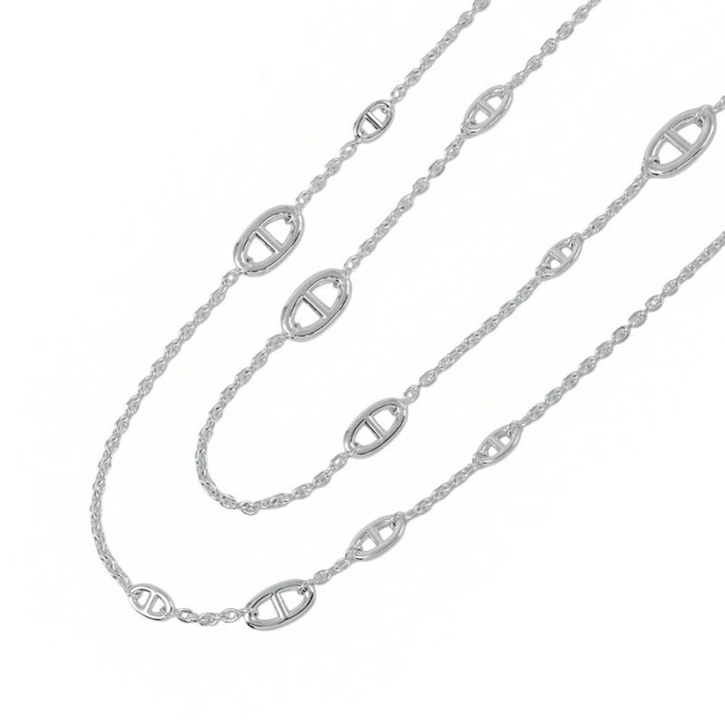 エルメス ネックレス シェーヌダンクル ファランドール 160 SV925シルバー HERMES ロングネックレス ジュエリー