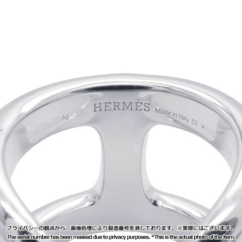 エルメス リング オスモズGM Osmose SV925シルバー リングサイズ53 HERMES ジュエリー 指輪