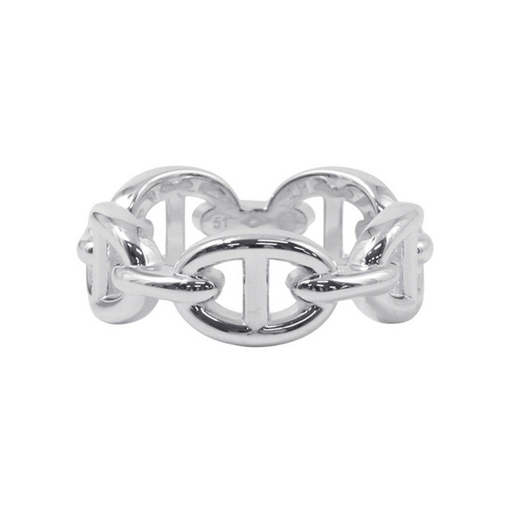 エルメス リング シェーヌダンクル アンシェネPM SV925シルバー リングサイズ51 HERMES ジュエリー