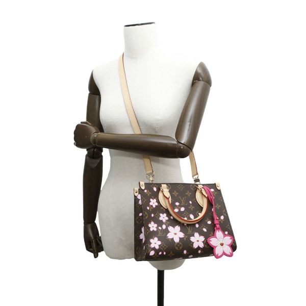 ルイヴィトン ハンドバッグ モノグラム LV × TM オンザゴー チェリーブロッサム PM M13269 村上隆