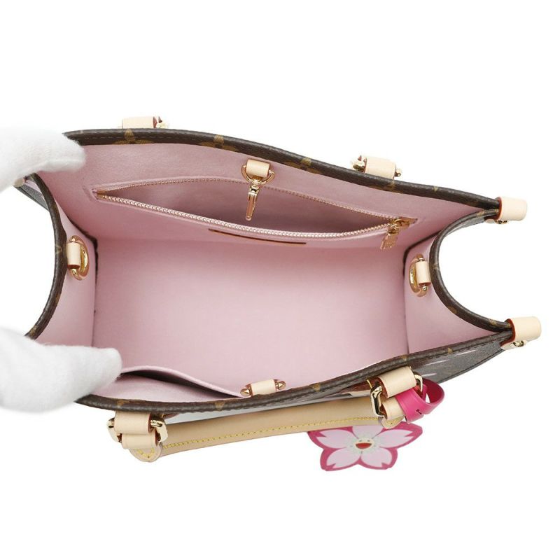 ルイヴィトン ハンドバッグ モノグラム LV × TM オンザゴー チェリーブロッサム PM M13269 村上隆