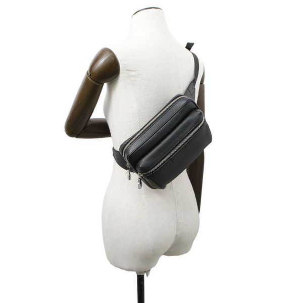 ルイヴィトン ボディバッグ タイガ バムバッグ・アウトドア M33438 LOUIS VUITTON ブラック 黒