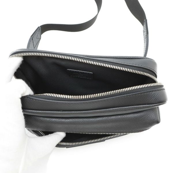 ルイヴィトン ボディバッグ タイガ バムバッグ・アウトドア M33438 LOUIS VUITTON ブラック 黒