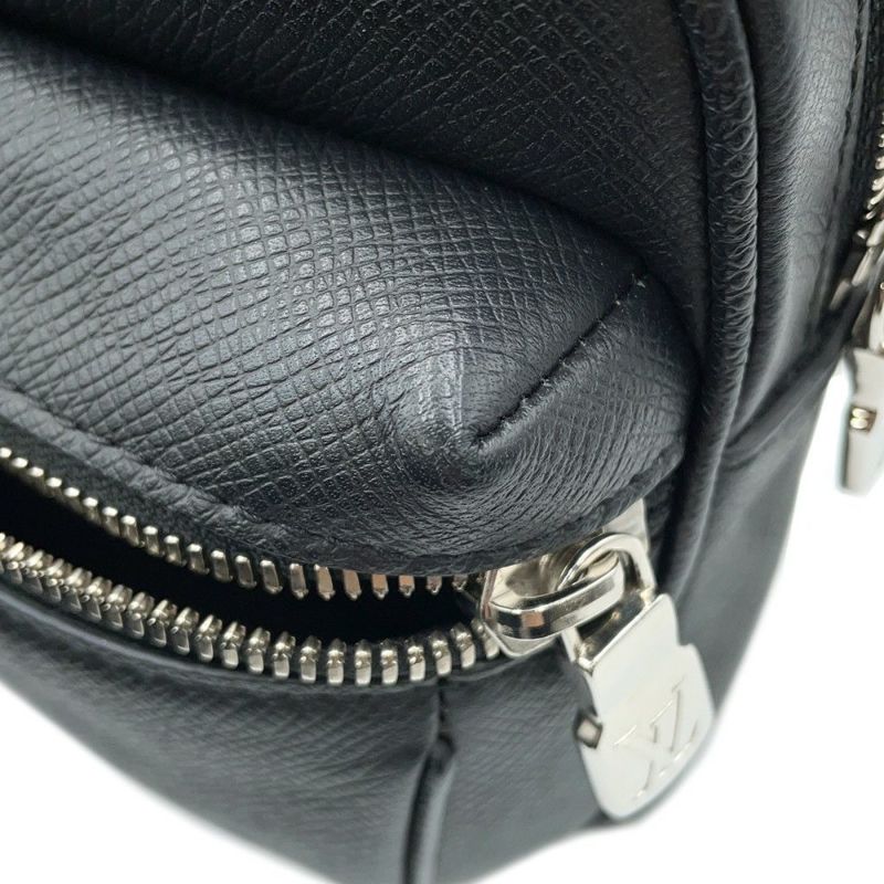 ルイヴィトン ボディバッグ タイガ バムバッグ・アウトドア M33438 LOUIS VUITTON ブラック 黒